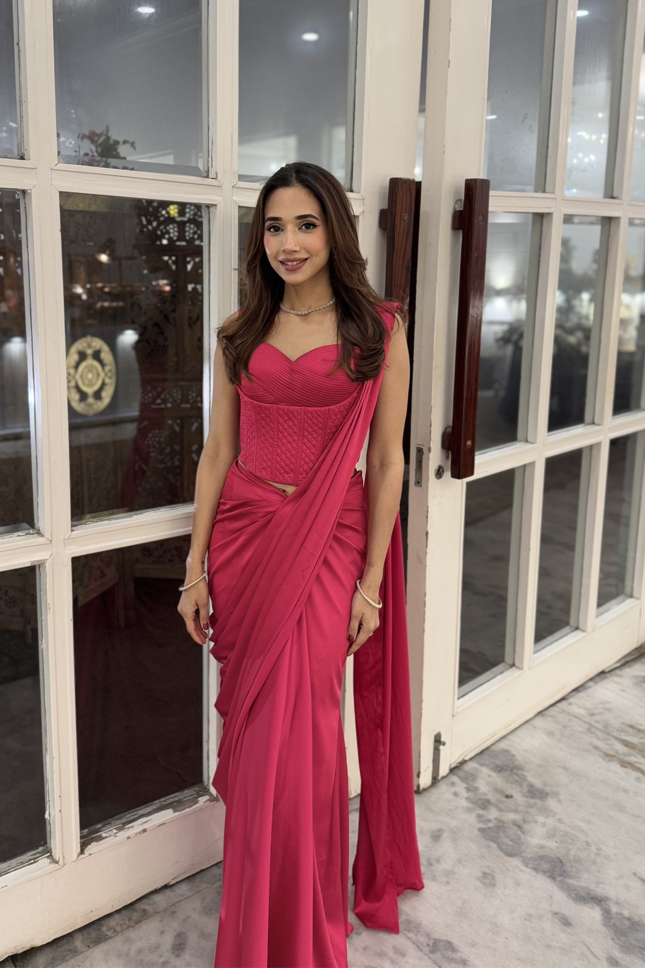 RIA MALHOTRA IN GOLABI SAREEE